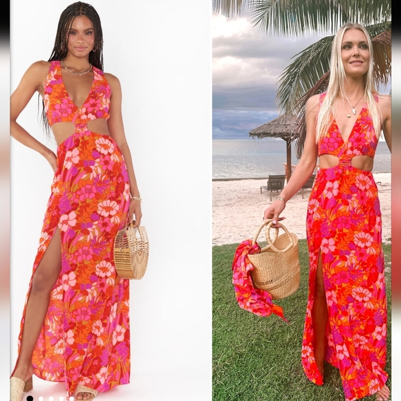 Show Me Your Mumu Tina Maxi Dress in Fruity Tango print - Picture 9 of 9